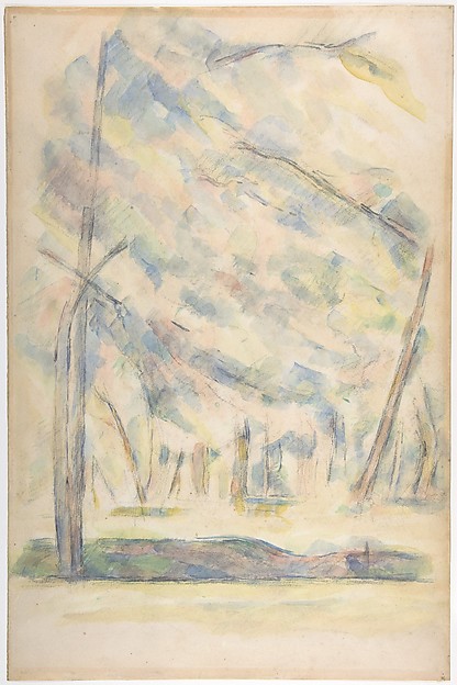 Landscape (recto); Sketch of rocks(?) (verso)