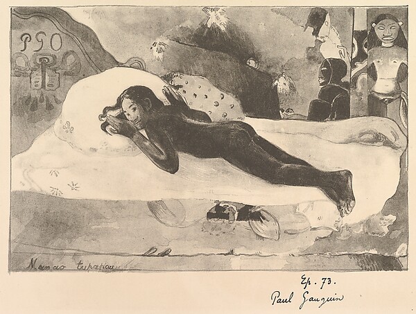 Spirit of the Dead Watching (Manao Tupapau), from "L'Estampe Originale"